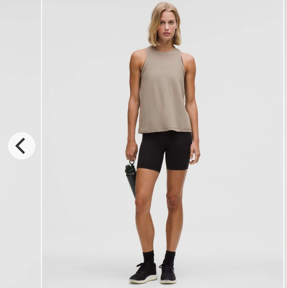 NWT Lululemon Size 10 Jersey Training Tank Top WSHG Warm Ash Gray